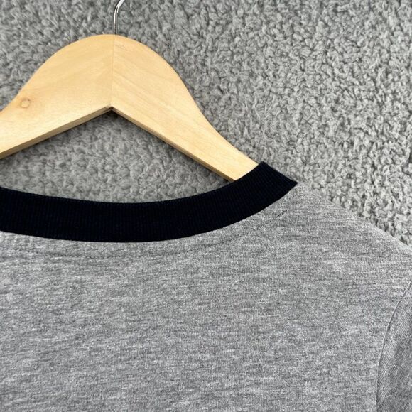 TOMMY HILFIGER Cropped Pajama Shirt Embroidered logo appliqués vasity style Y2K - Picture 12 of 14